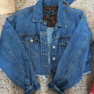 Express Denim Blue Jean Jacket